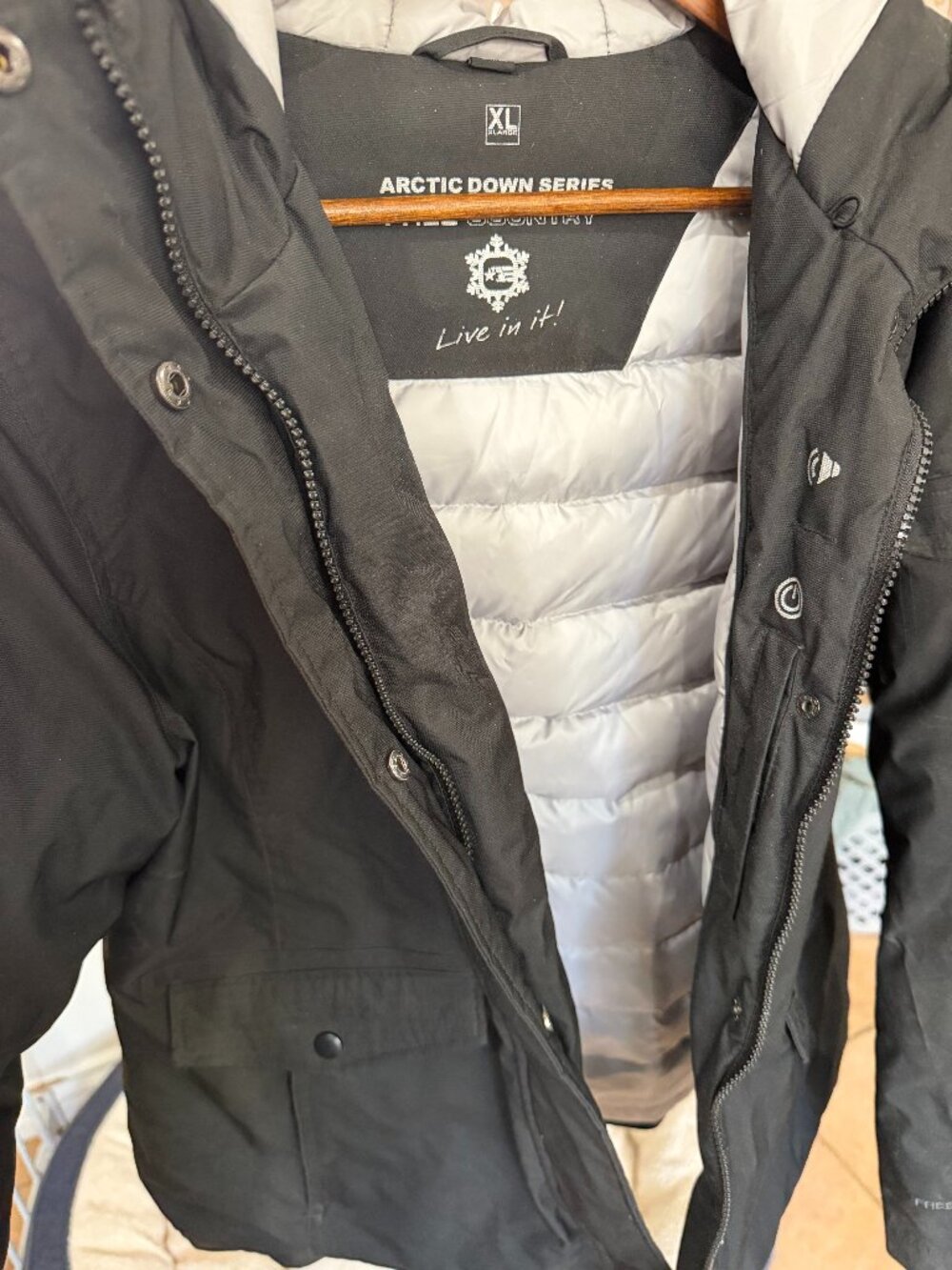 Free Country insulated men's winter parka jacket